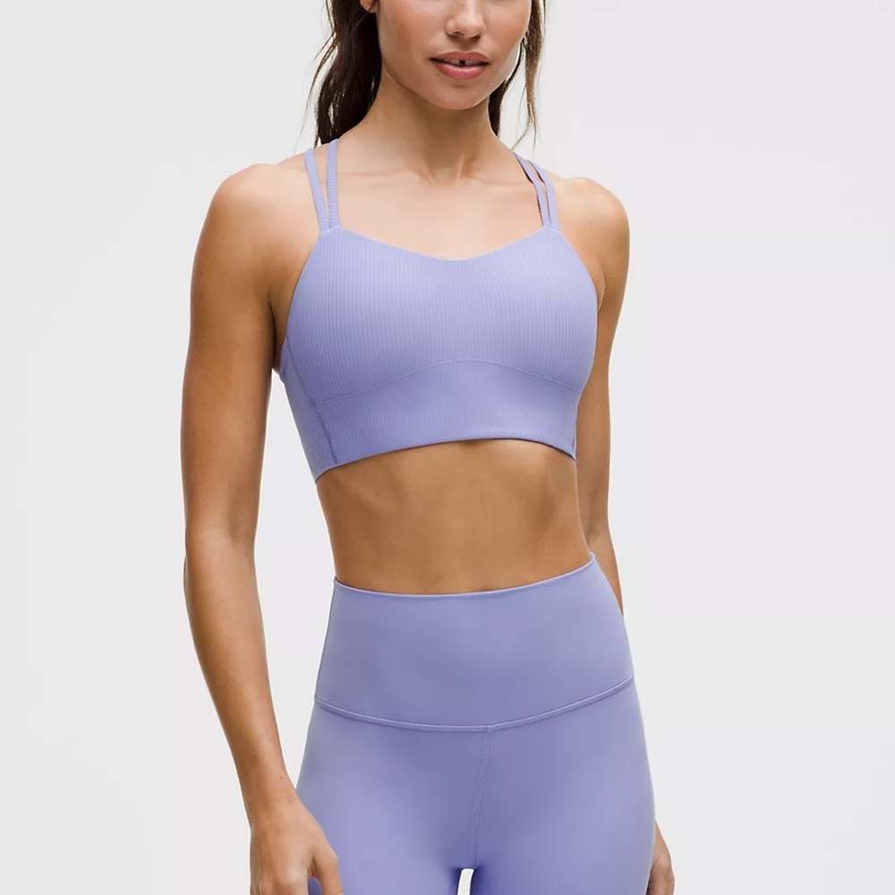 Lululemon Like a Cloud Ribbed Longline Sports Bra